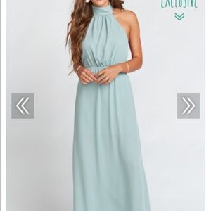 Collette Collar Dress ~ Silver Sage Crisp